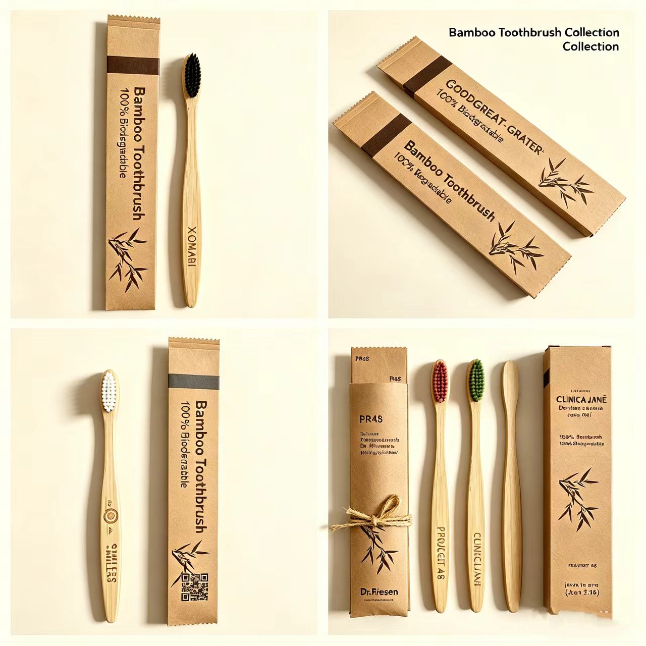 فرش أسنان من الخيزران 100 قطعة - مراجعة Bamboo Toothbrush وسعره