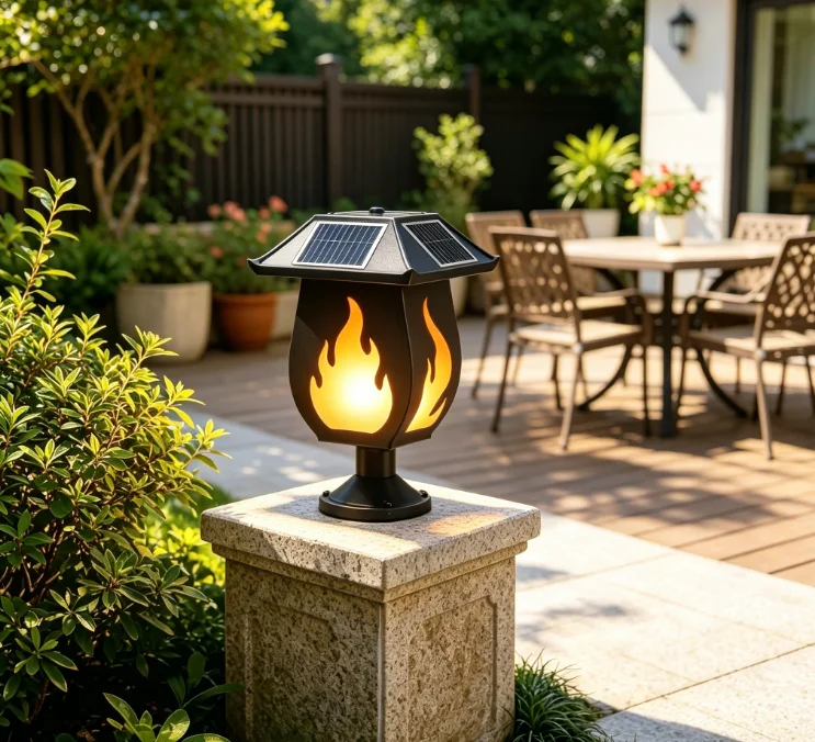 مصابيح عمودية تعمل بالطاقة الش - مراجعة Solar Garden Light وسعره