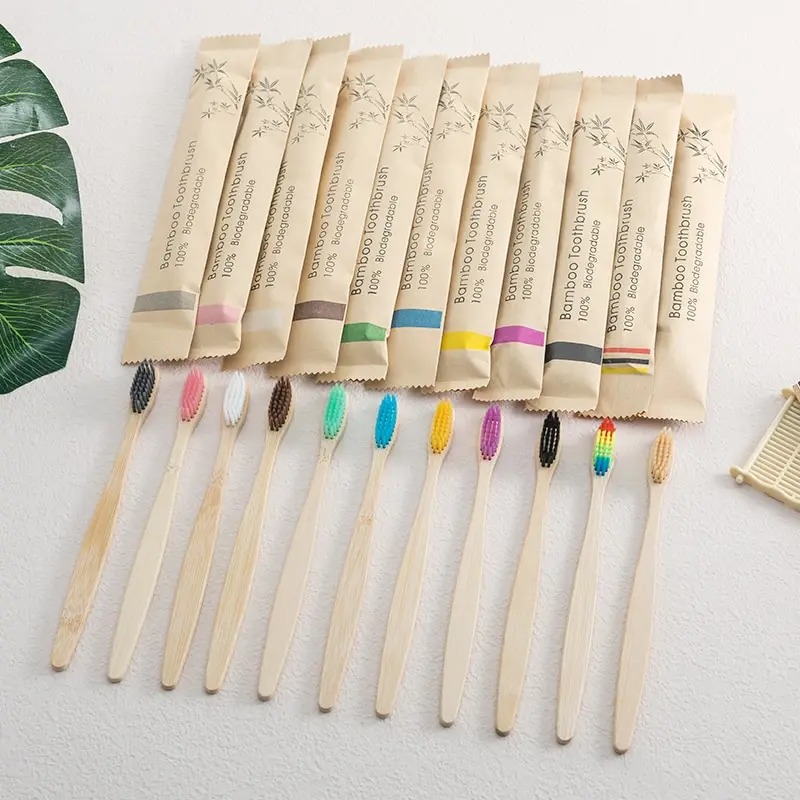 10 عبوات فرشاة أسنان من الخيزر - مراجعة Bamboo Toothbrush وسعره