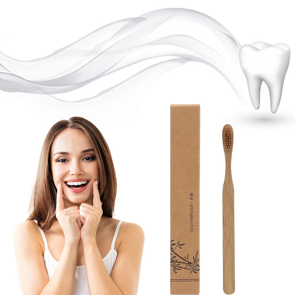 1-100 قطعة فرشاة أسنان خشبية ي - مراجعة Bamboo Toothbrush وسعره