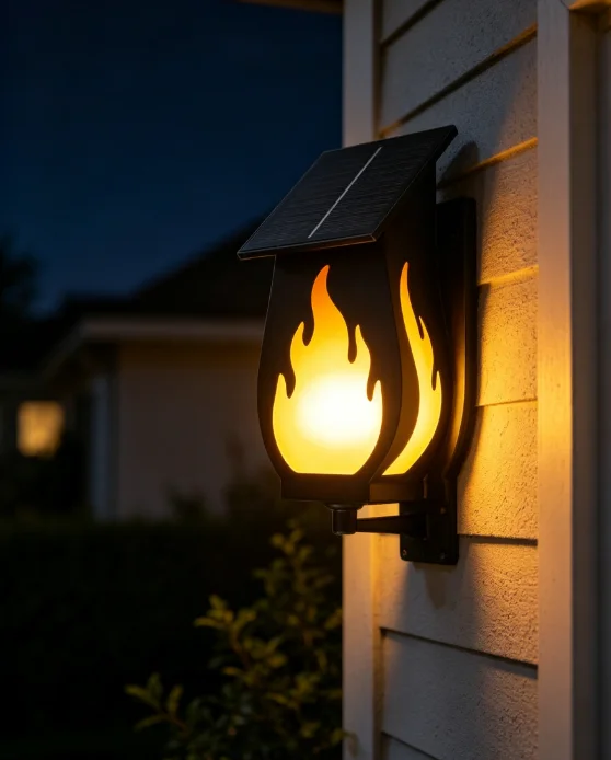مصباح جداري شمسي خارجي، مصباح  - مراجعة Solar Garden Light وسعره