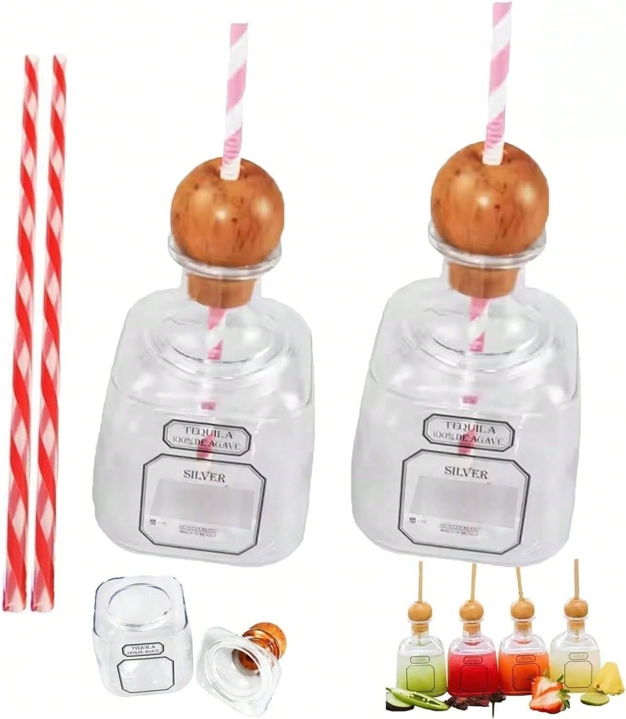 2 كوب زجاجة نبيذ قابلة لإعادة  - مراجعة Reusable Straw وسعره
